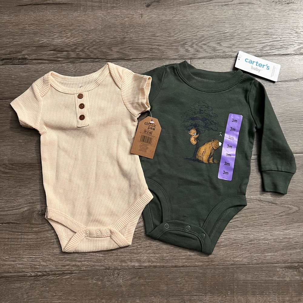 Carters Baby onesies 0-3 months - Picture 1 of 5